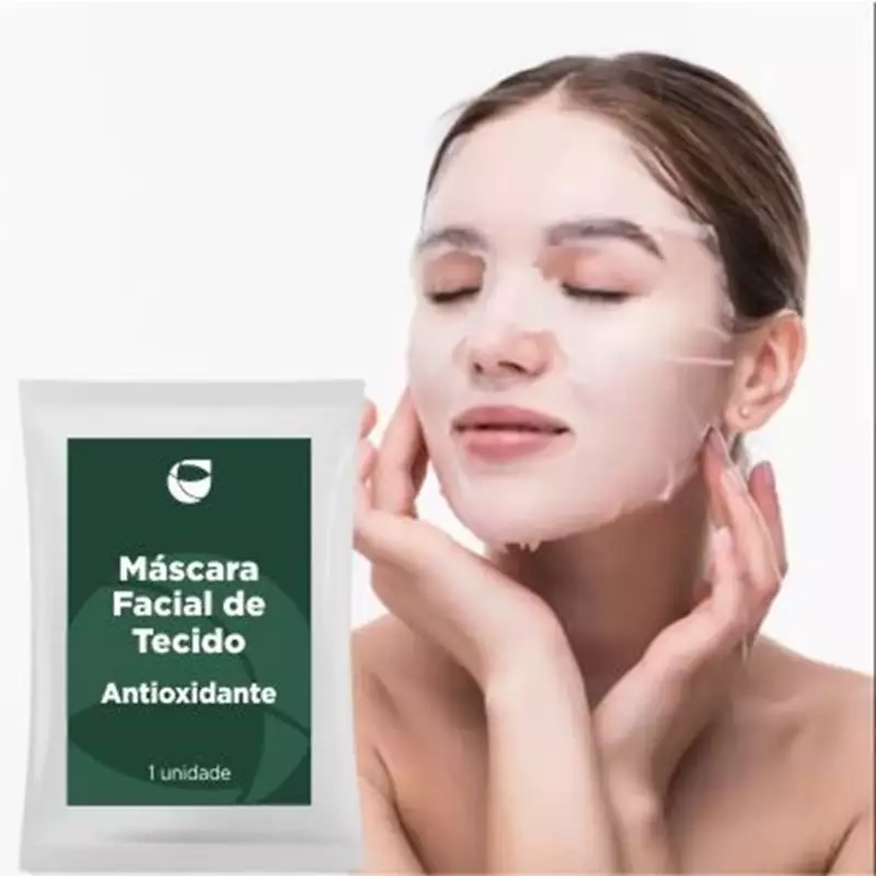 Máscara Facial de Tecido Antioxidante  1 unidade