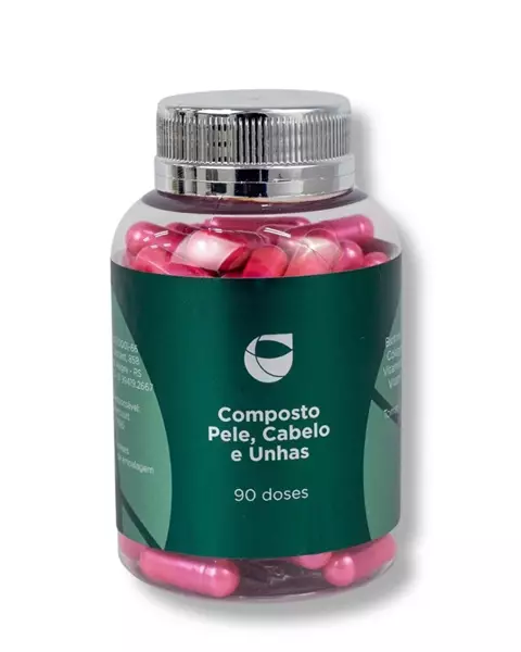 Composto Pele, Cabelo e Unhas 90 doses